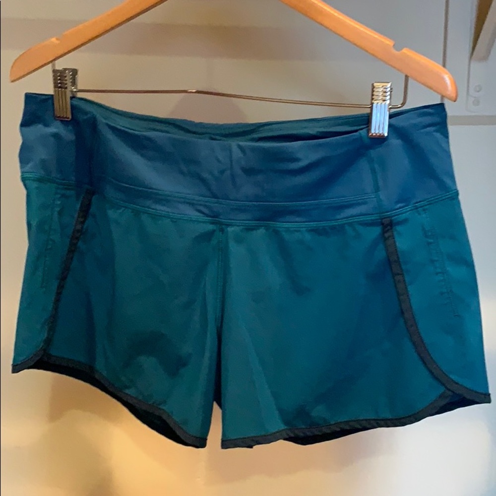 lululemon athletica Teal Athletic Shorts